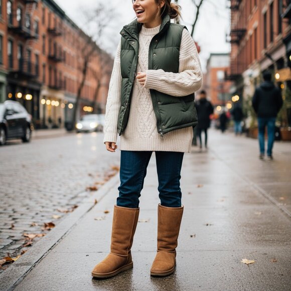 UGG Tan Winter Boots - Picture 1 of 6